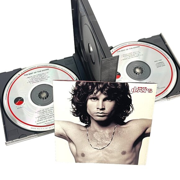 The Doors Jim Morrison Tie Dye Mens T-Shirt size XL + Hits Movie CDs + Button - Picture 13 of 14